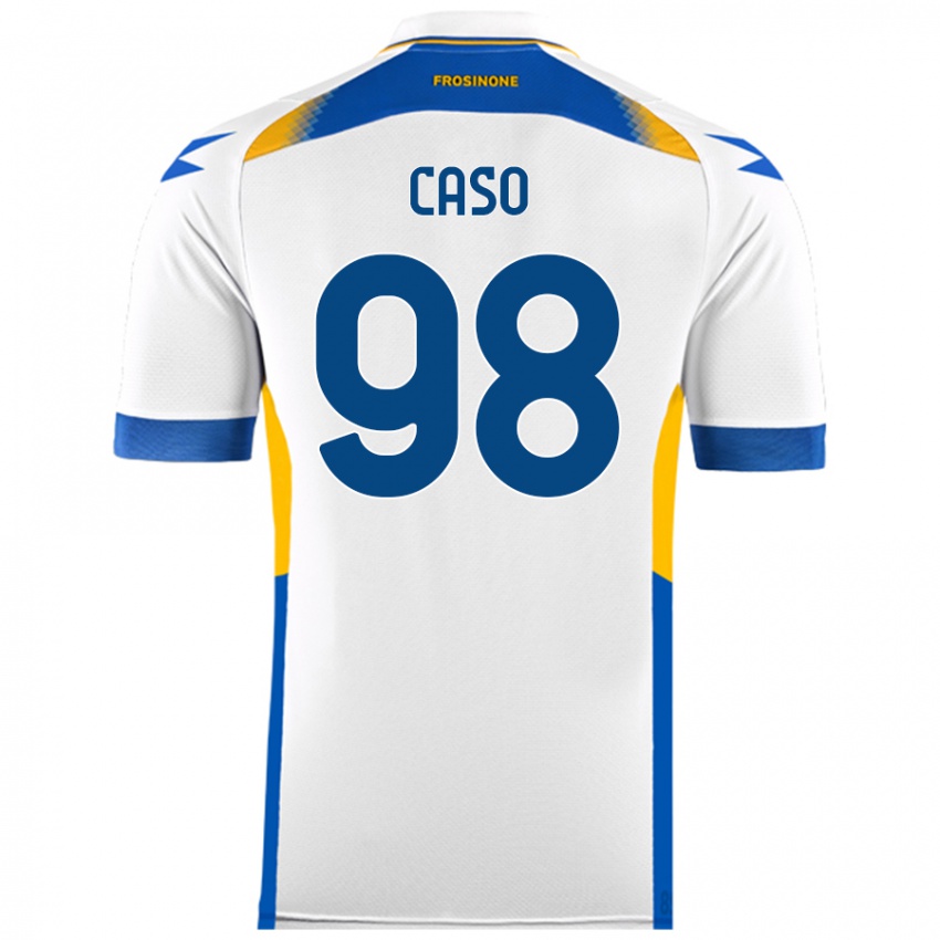 Niño Camiseta Giuseppe Caso #98 Blanco 2ª Equipación 2024/25 La Camisa Argentina