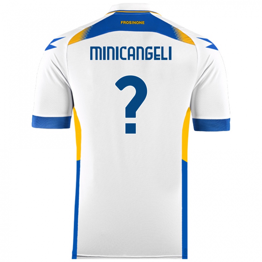 Niño Camiseta Francesco Minicangeli #0 Blanco 2ª Equipación 2024/25 La Camisa Argentina