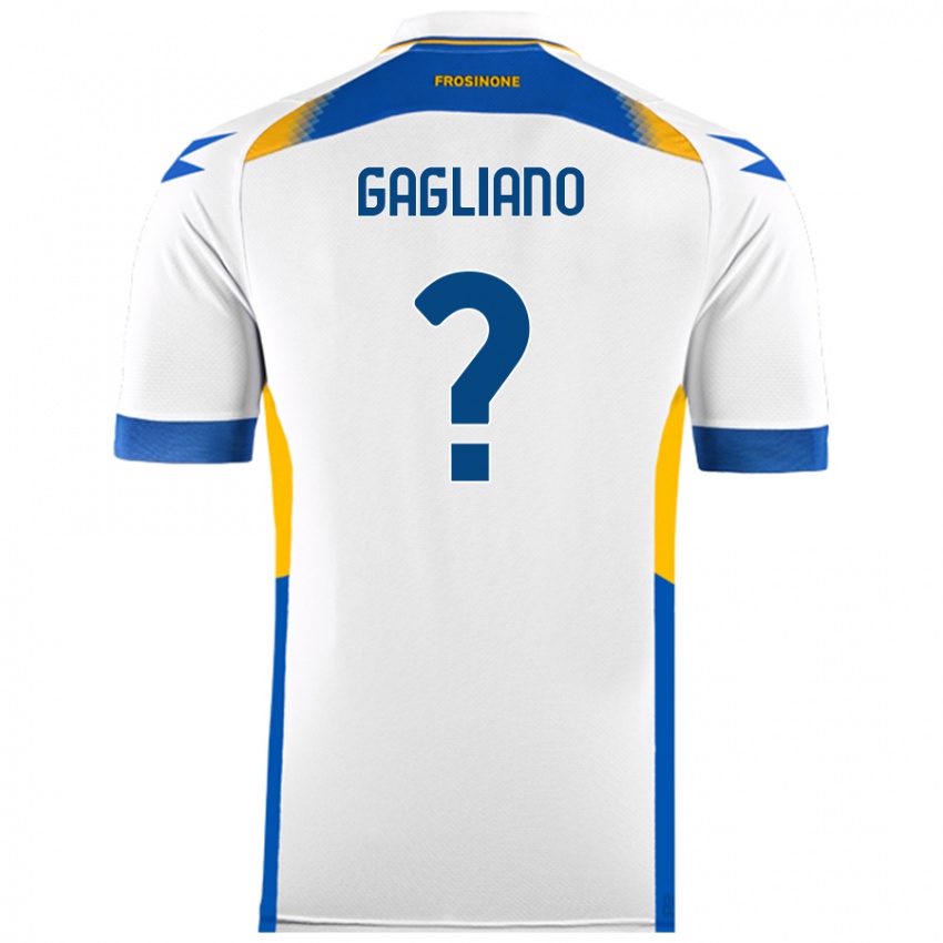 Niño Camiseta Mattia Gagliano #0 Blanco 2ª Equipación 2024/25 La Camisa Argentina