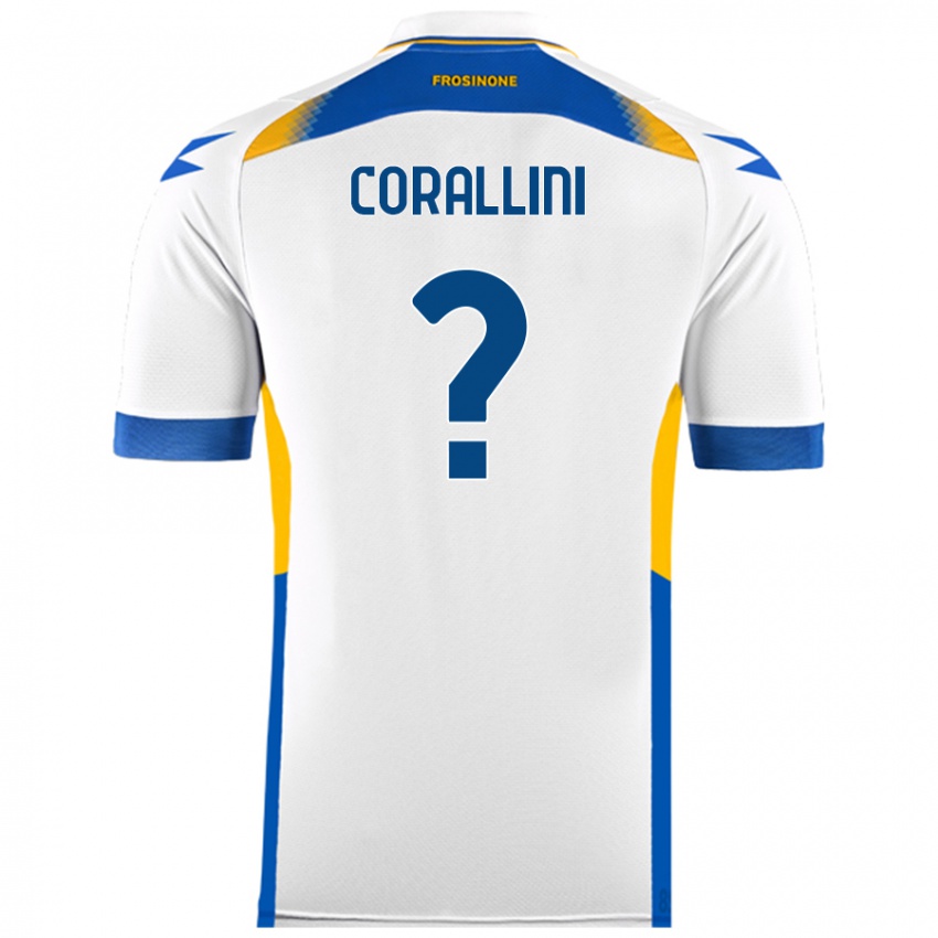 Niño Camiseta Riccardo Corallini #0 Blanco 2ª Equipación 2024/25 La Camisa Argentina