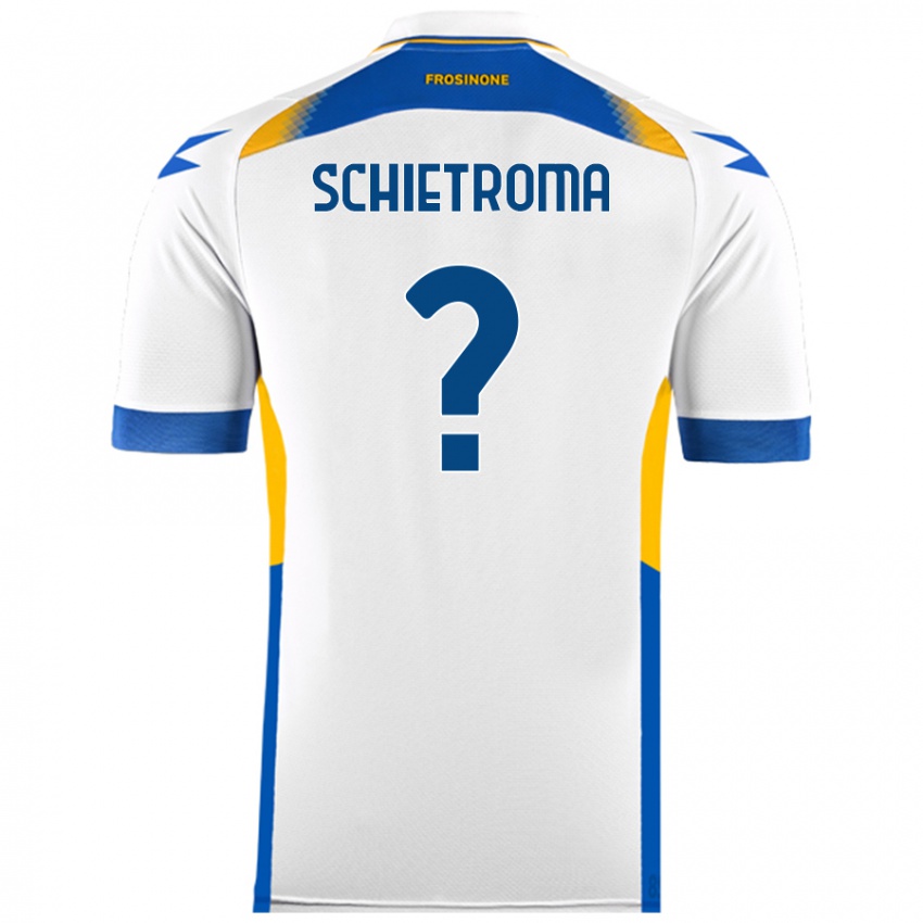 Niño Camiseta Lorenzo Schietroma #0 Blanco 2ª Equipación 2024/25 La Camisa Argentina