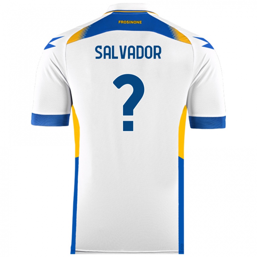 Niño Camiseta Edoardo Salvador #0 Blanco 2ª Equipación 2024/25 La Camisa Argentina