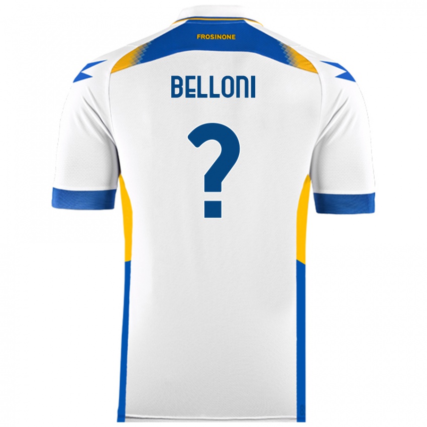 Niño Camiseta Nicholas Belloni #0 Blanco 2ª Equipación 2024/25 La Camisa Argentina