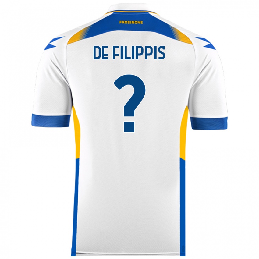 Niño Camiseta Walter De Filippis #0 Blanco 2ª Equipación 2024/25 La Camisa Argentina