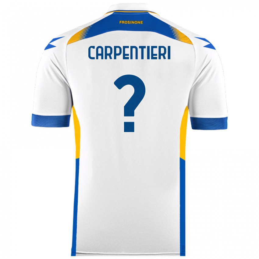 Niño Camiseta Christian Carpentieri #0 Blanco 2ª Equipación 2024/25 La Camisa Argentina