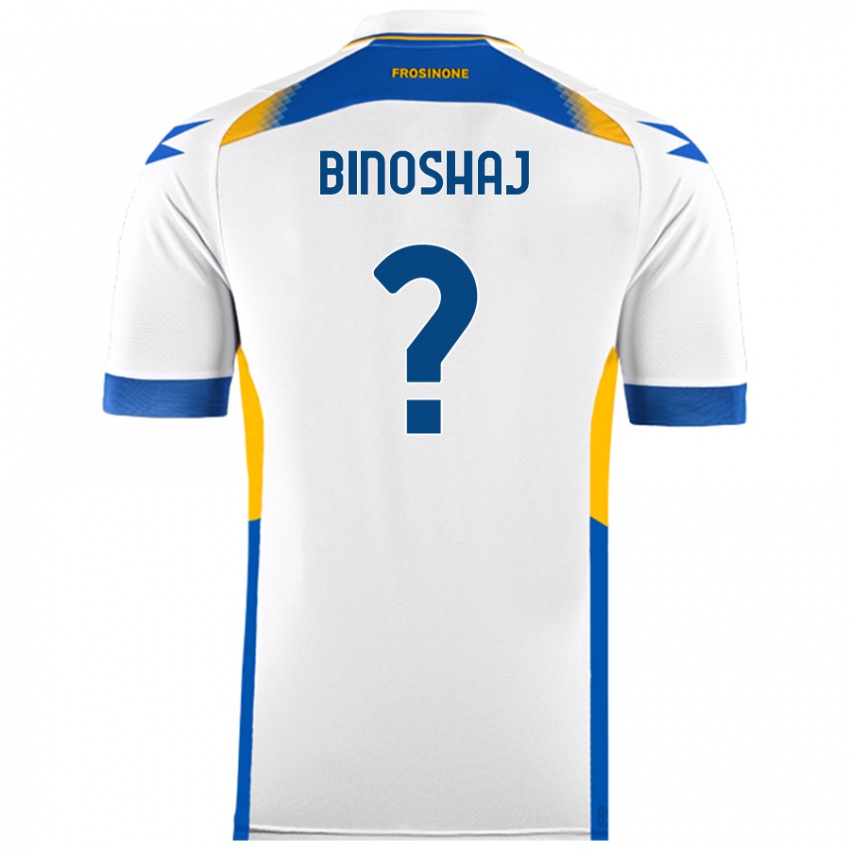 Niño Camiseta Samuele Binoshaj #0 Blanco 2ª Equipación 2024/25 La Camisa Argentina