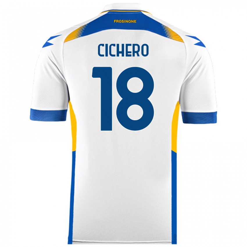 Niño Camiseta Alejandro Cichero #18 Blanco 2ª Equipación 2024/25 La Camisa Argentina