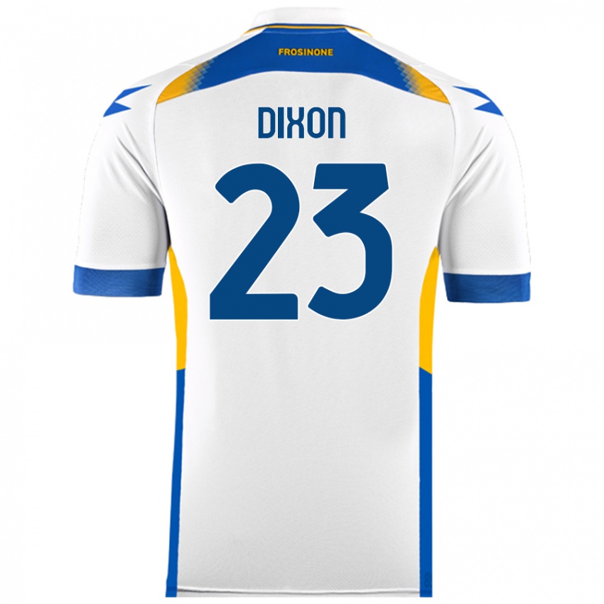 Niño Camiseta Damar Dixon #23 Blanco 2ª Equipación 2024/25 La Camisa Argentina