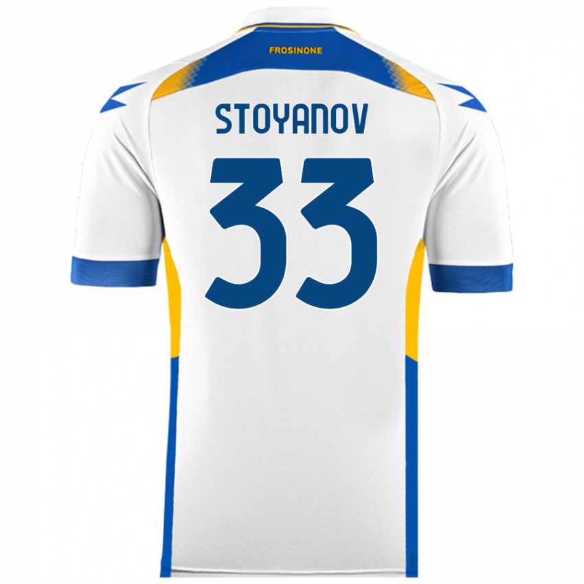 Niño Camiseta Steliyan Stoyanov #33 Blanco 2ª Equipación 2024/25 La Camisa Argentina