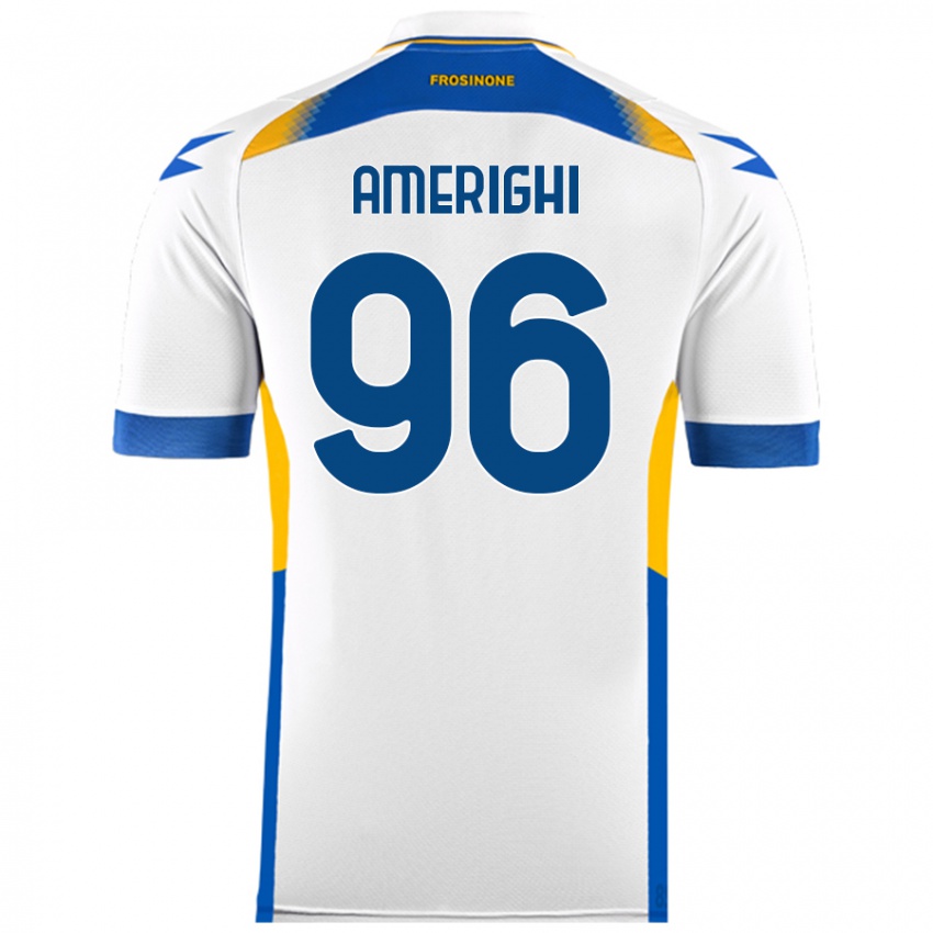 Niño Camiseta Igor Amerighi #96 Blanco 2ª Equipación 2024/25 La Camisa Argentina