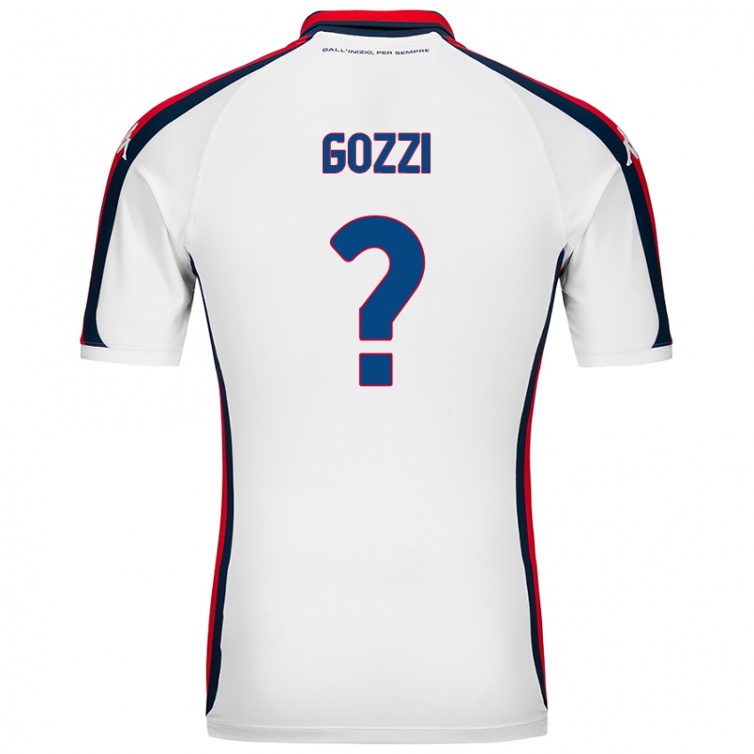 Niño Camiseta Paolo Gozzi #0 Blanco 2ª Equipación 2024/25 La Camisa Argentina