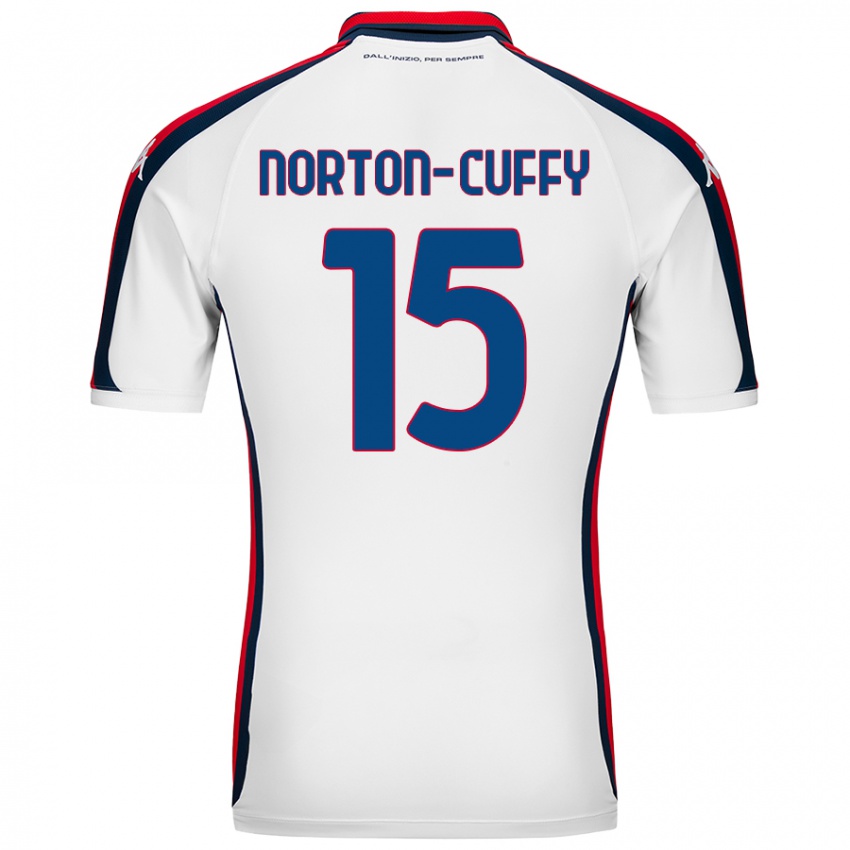 Niño Camiseta Brooke Norton-Cuffy #15 Blanco 2ª Equipación 2024/25 La Camisa Argentina