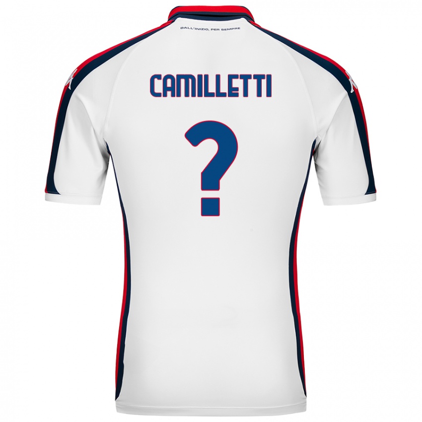 Niño Camiseta Giovanni Camilletti #0 Blanco 2ª Equipación 2024/25 La Camisa Argentina