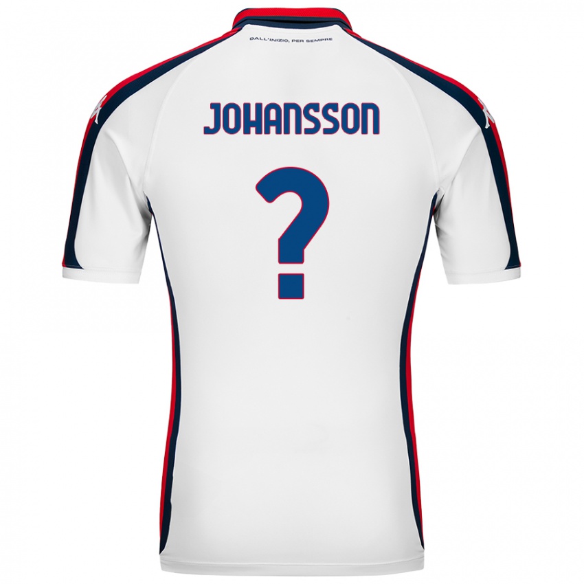 Niño Camiseta Vincent Johansson #0 Blanco 2ª Equipación 2024/25 La Camisa Argentina