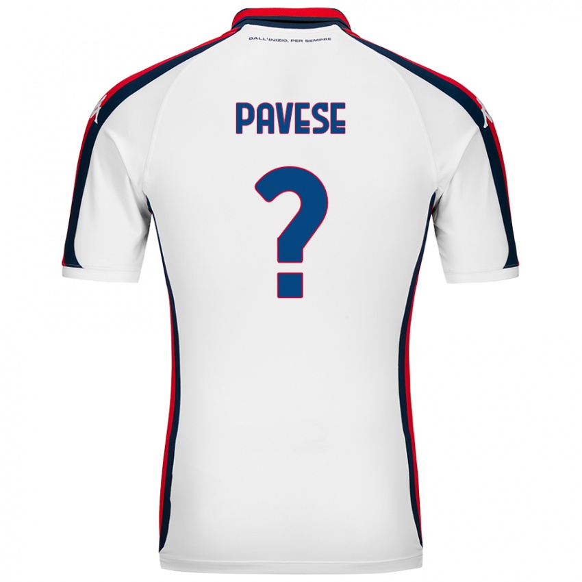 Niño Camiseta Andrea Pavese #0 Blanco 2ª Equipación 2024/25 La Camisa Argentina