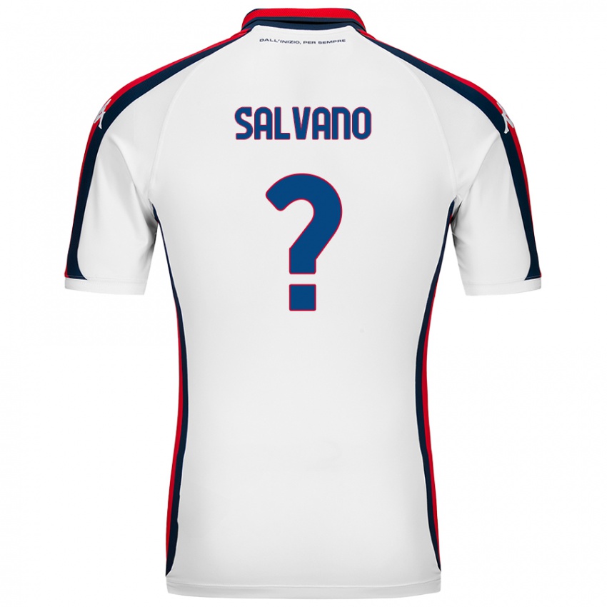 Niño Camiseta Daniele Salvano #0 Blanco 2ª Equipación 2024/25 La Camisa Argentina