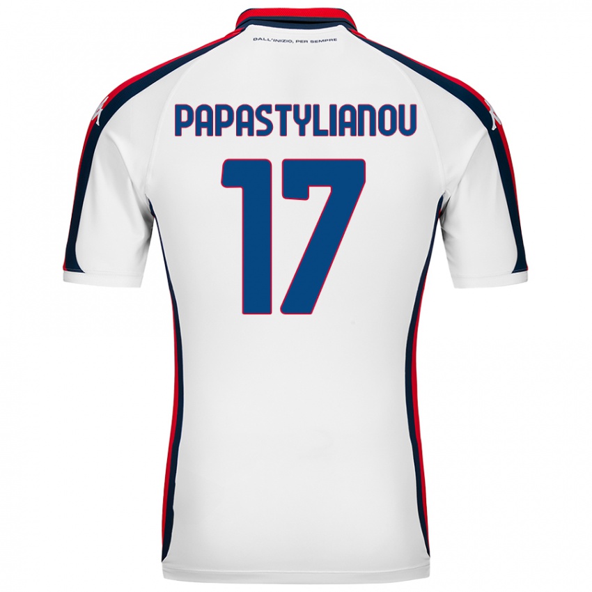 Niño Camiseta Lysandros Andreas Papastylianou #17 Blanco 2ª Equipación 2024/25 La Camisa Argentina