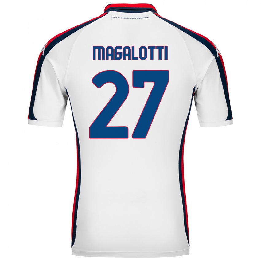 Niño Camiseta Gabriele Magalotti #27 Blanco 2ª Equipación 2024/25 La Camisa Argentina