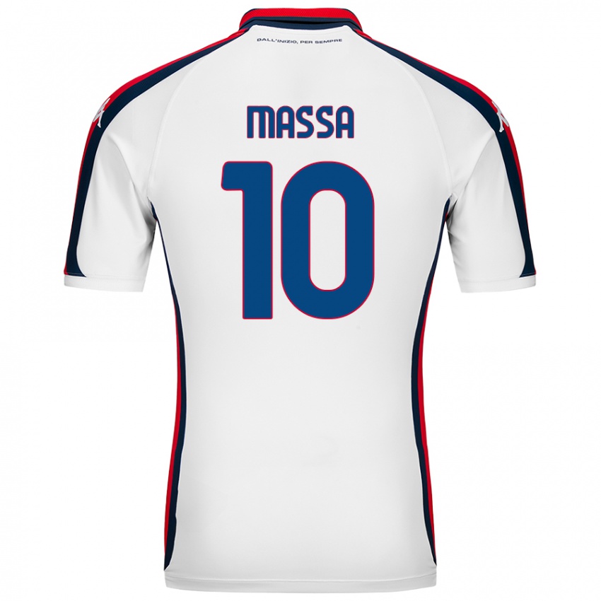 Niño Camiseta Alessandra Massa #10 Blanco 2ª Equipación 2024/25 La Camisa Argentina