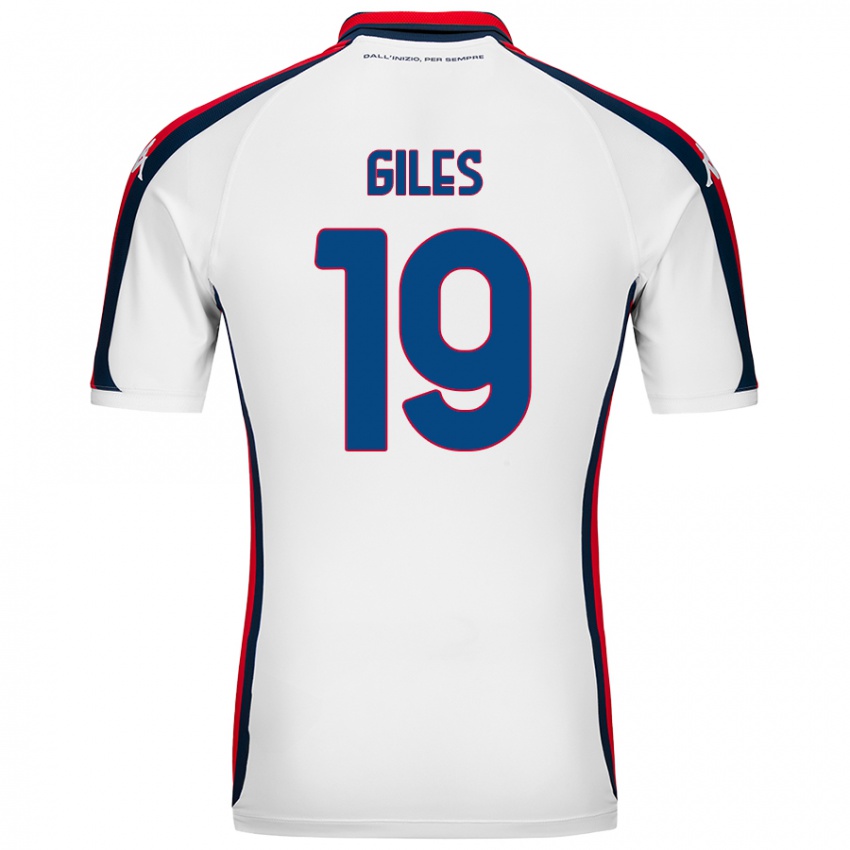 Niño Camiseta Heidi Giles #19 Blanco 2ª Equipación 2024/25 La Camisa Argentina