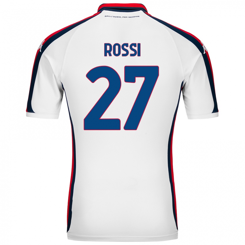 Niño Camiseta Lucrezia Rossi #27 Blanco 2ª Equipación 2024/25 La Camisa Argentina