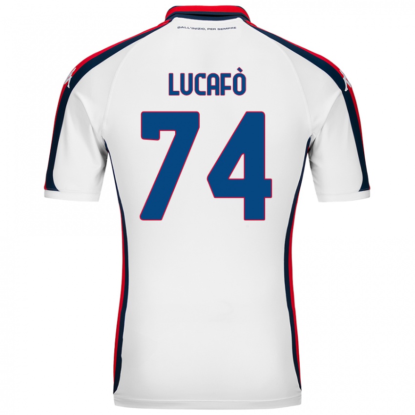 Niño Camiseta Sara Lucafò #74 Blanco 2ª Equipación 2024/25 La Camisa Argentina