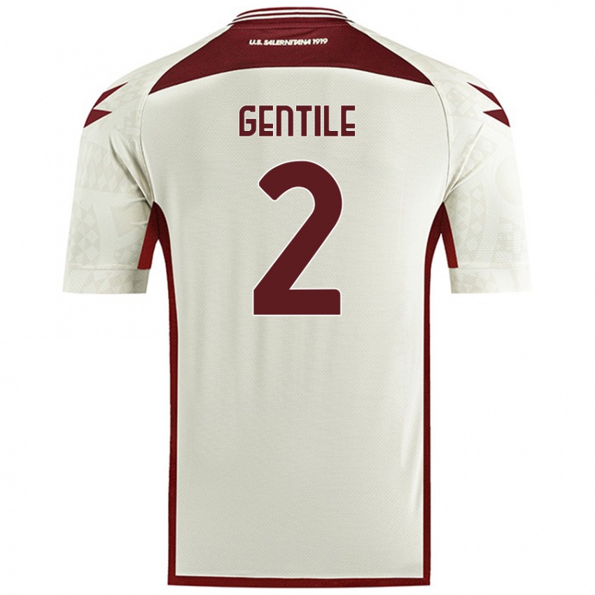 Niño Camiseta Davide Gentile #2 Color Crema 2ª Equipación 2024/25 La Camisa Argentina