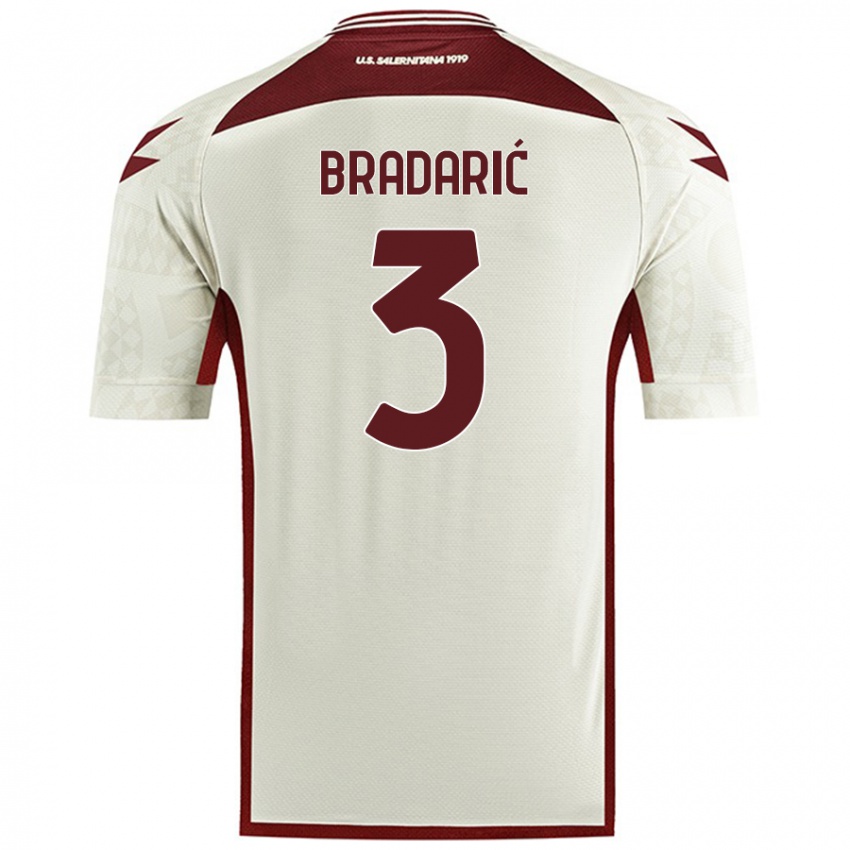 Niño Camiseta Domagoj Bradarić #3 Color Crema 2ª Equipación 2024/25 La Camisa Argentina