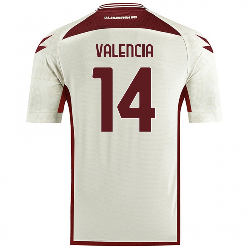 Niño Camiseta Diego Valencia #14 Color Crema 2ª Equipación 2024/25 La Camisa Argentina