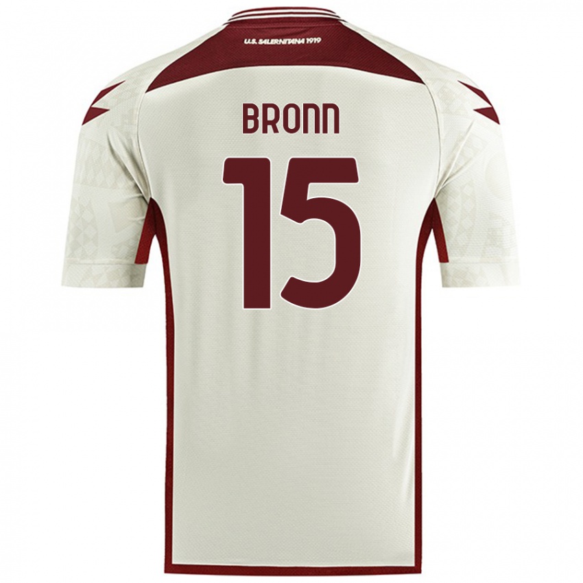 Niño Camiseta Dylan Bronn #15 Color Crema 2ª Equipación 2024/25 La Camisa Argentina