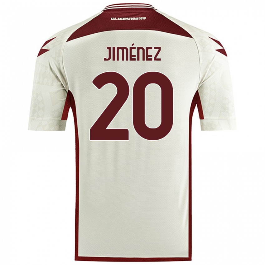 Niño Camiseta Kaleb Jiménez #20 Color Crema 2ª Equipación 2024/25 La Camisa Argentina