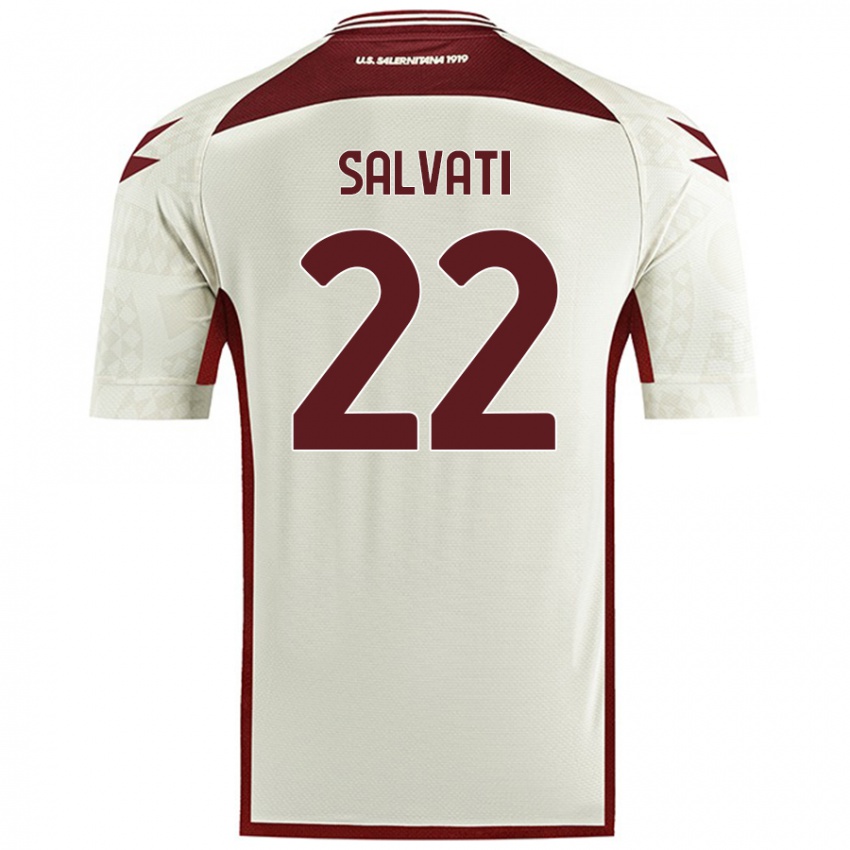 Niño Camiseta Gregorio Salvati #22 Color Crema 2ª Equipación 2024/25 La Camisa Argentina