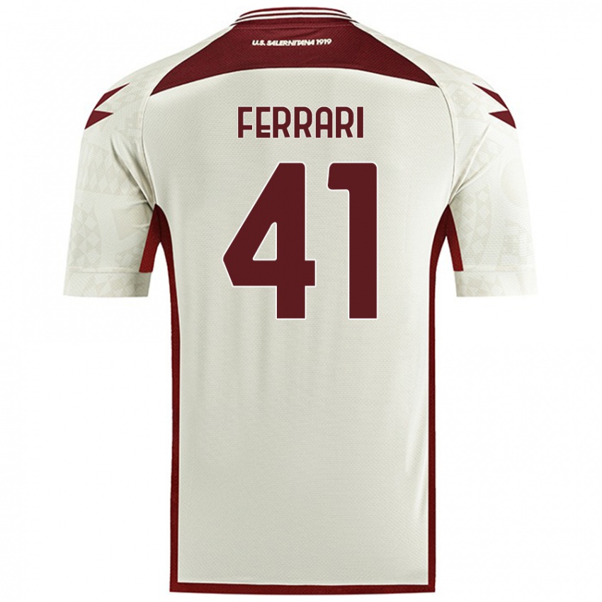 Niño Camiseta Tommaso Ferrari #41 Color Crema 2ª Equipación 2024/25 La Camisa Argentina