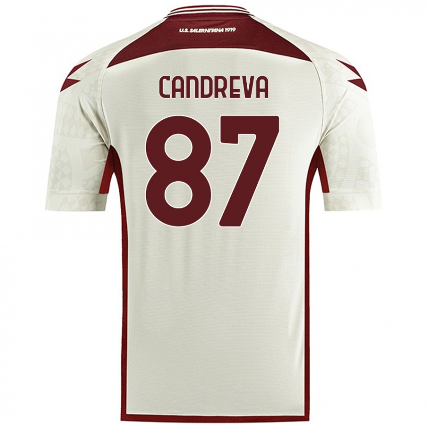 Niño Camiseta Antonio Candreva #87 Color Crema 2ª Equipación 2024/25 La Camisa Argentina