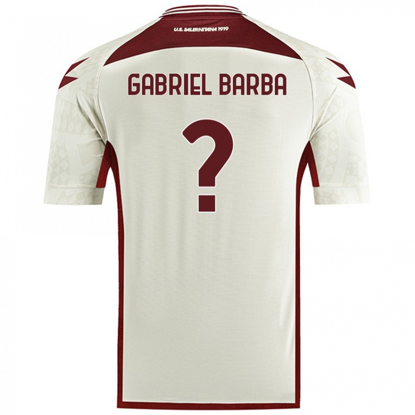 Niño Camiseta Luigi Gabriel Barba #0 Color Crema 2ª Equipación 2024/25 La Camisa Argentina