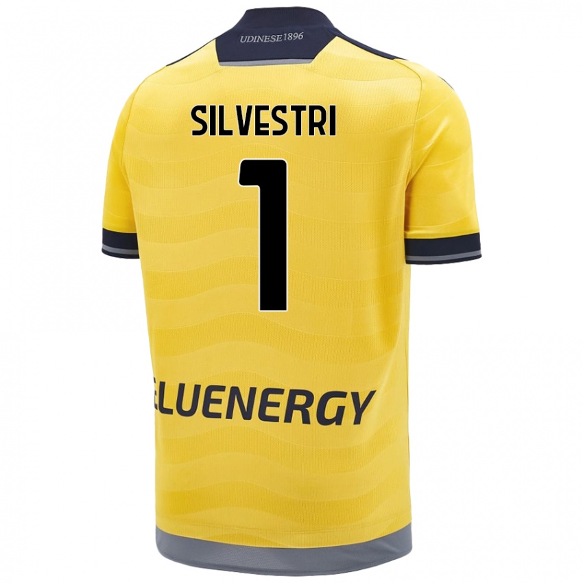 Niño Camiseta Marco Silvestri #1 Dorado 2ª Equipación 2024/25 La Camisa Argentina