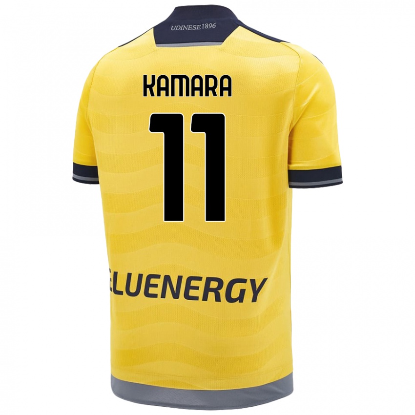 Niño Camiseta Hassane Kamara #11 Dorado 2ª Equipación 2024/25 La Camisa Argentina