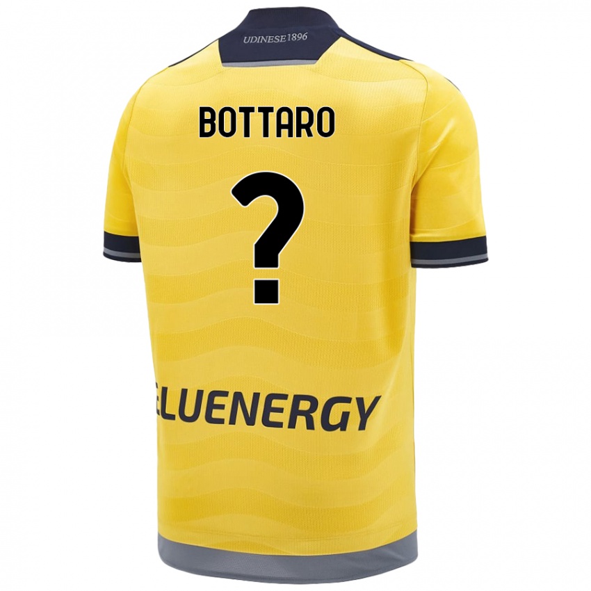 Niño Camiseta Leonardo Bottaro #0 Dorado 2ª Equipación 2024/25 La Camisa Argentina