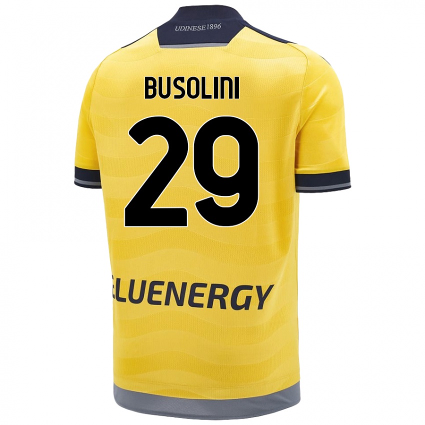 Niño Camiseta Alessandro Busolini #29 Dorado 2ª Equipación 2024/25 La Camisa Argentina