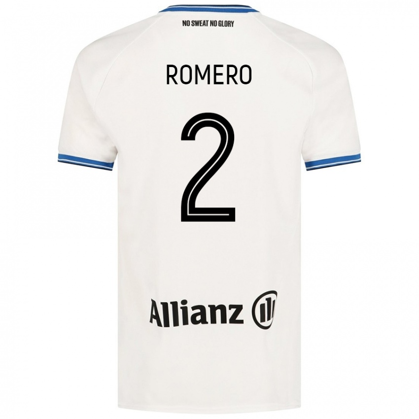 Niño Camiseta Zaid Romero #2 Blanco 2ª Equipación 2024/25 La Camisa Argentina