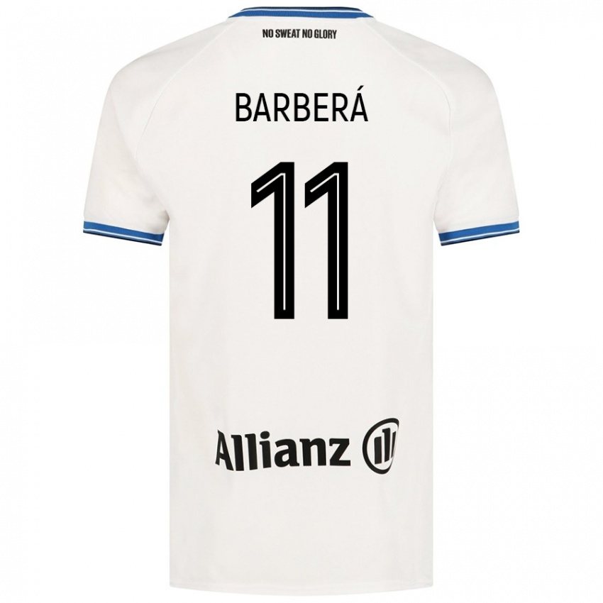 Niño Camiseta Víctor Barberá #11 Blanco 2ª Equipación 2024/25 La Camisa Argentina