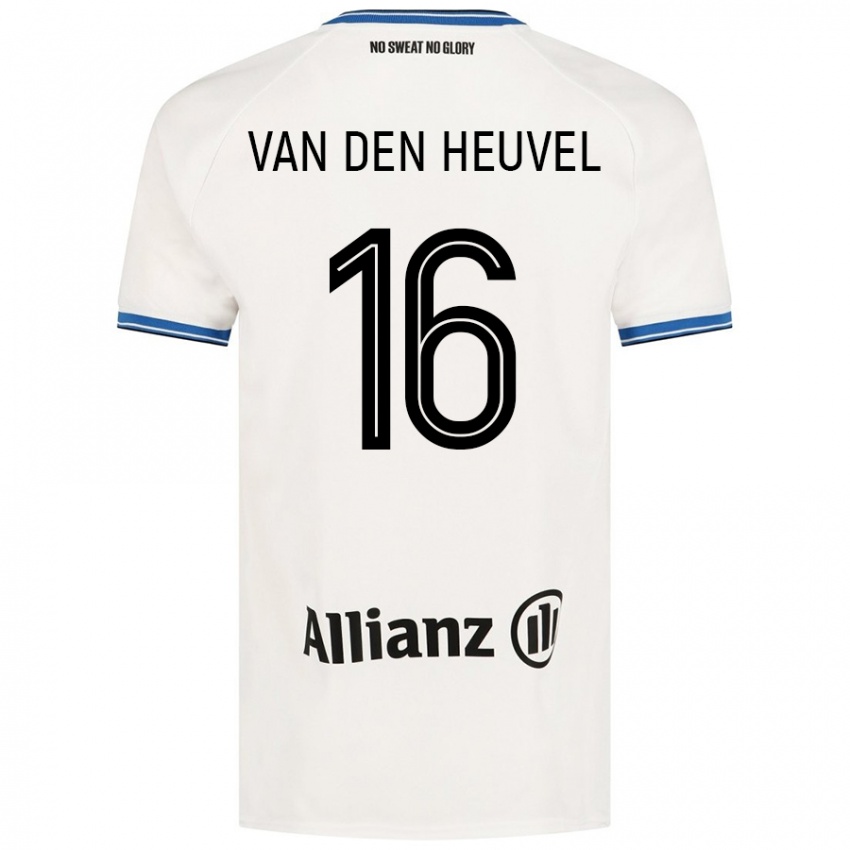 Niño Camiseta Dani Van Den Heuvel #16 Blanco 2ª Equipación 2024/25 La Camisa Argentina