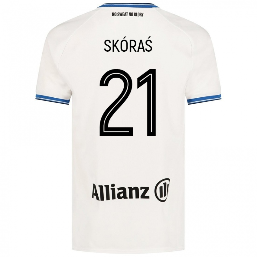 Niño Camiseta Michal Skoras #21 Blanco 2ª Equipación 2024/25 La Camisa Argentina