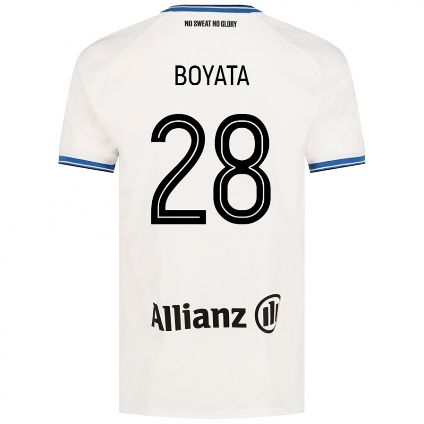 Niño Camiseta Dedryck Boyata #28 Blanco 2ª Equipación 2024/25 La Camisa Argentina