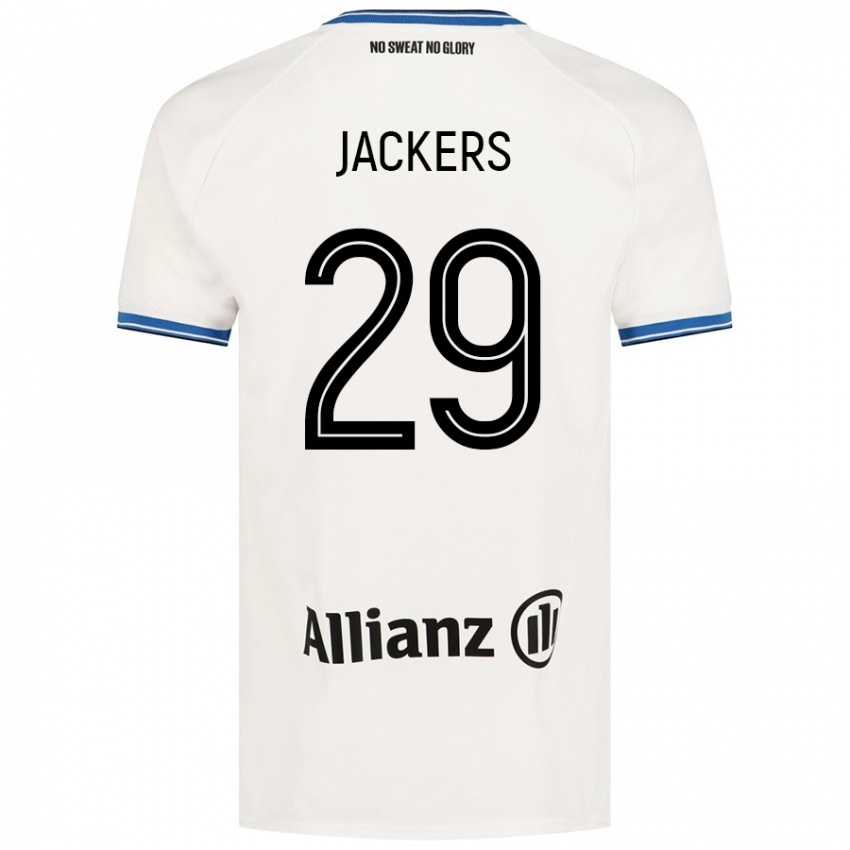 Niño Camiseta Nordin Jackers #29 Blanco 2ª Equipación 2024/25 La Camisa Argentina