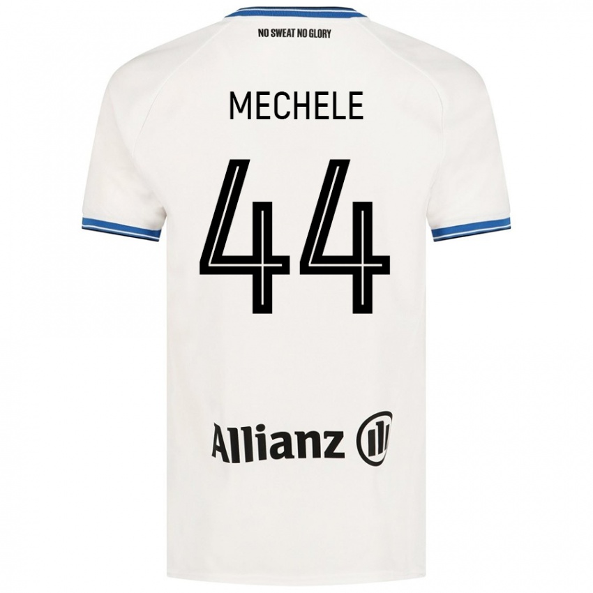 Niño Camiseta Brandon Mechele #44 Blanco 2ª Equipación 2024/25 La Camisa Argentina