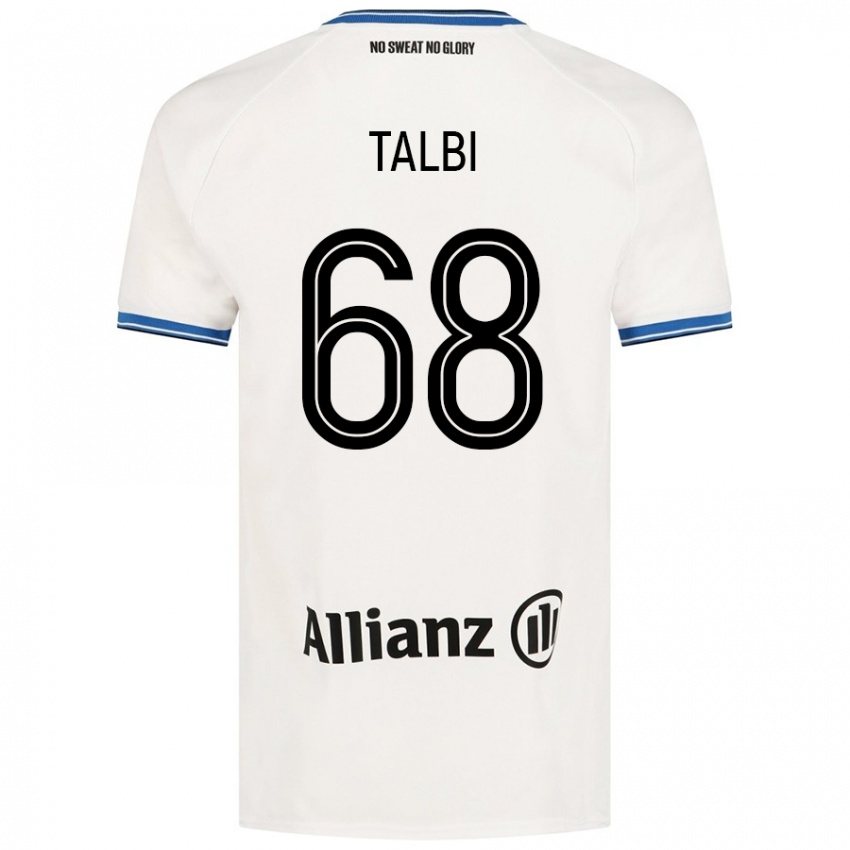 Niño Camiseta Chemsdine Talbi #68 Blanco 2ª Equipación 2024/25 La Camisa Argentina