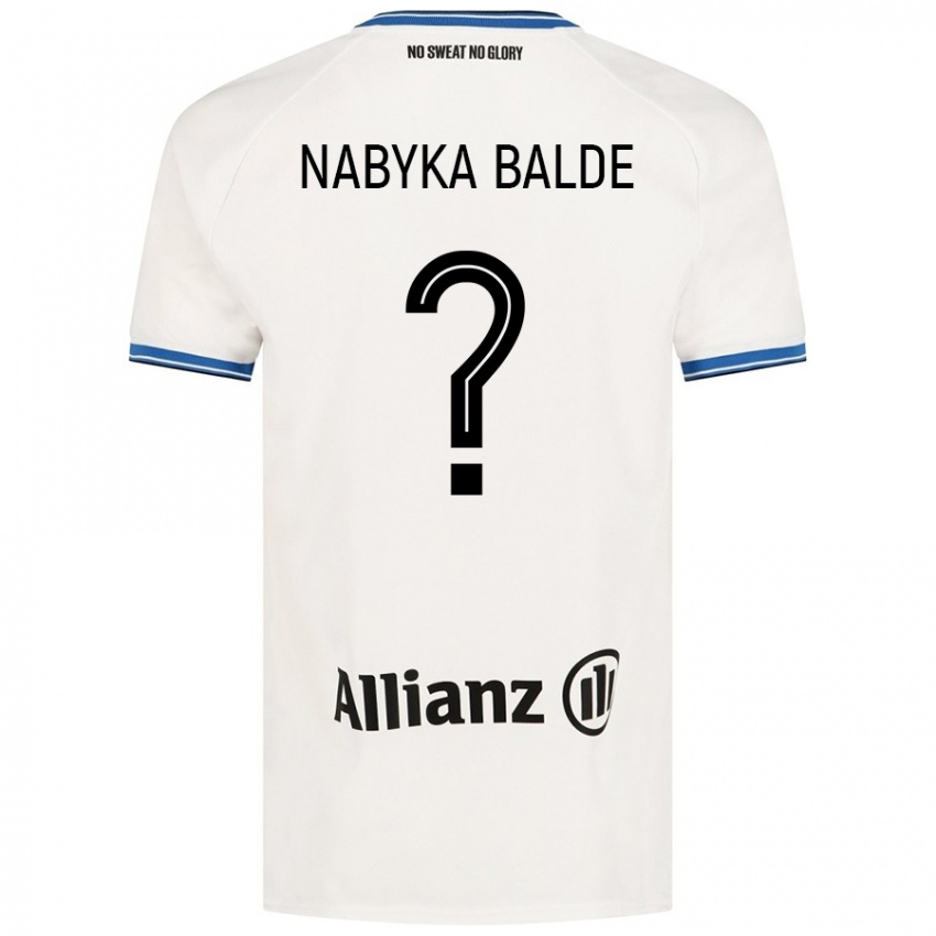 Niño Camiseta Mamadou Nabyka Balde #0 Blanco 2ª Equipación 2024/25 La Camisa Argentina