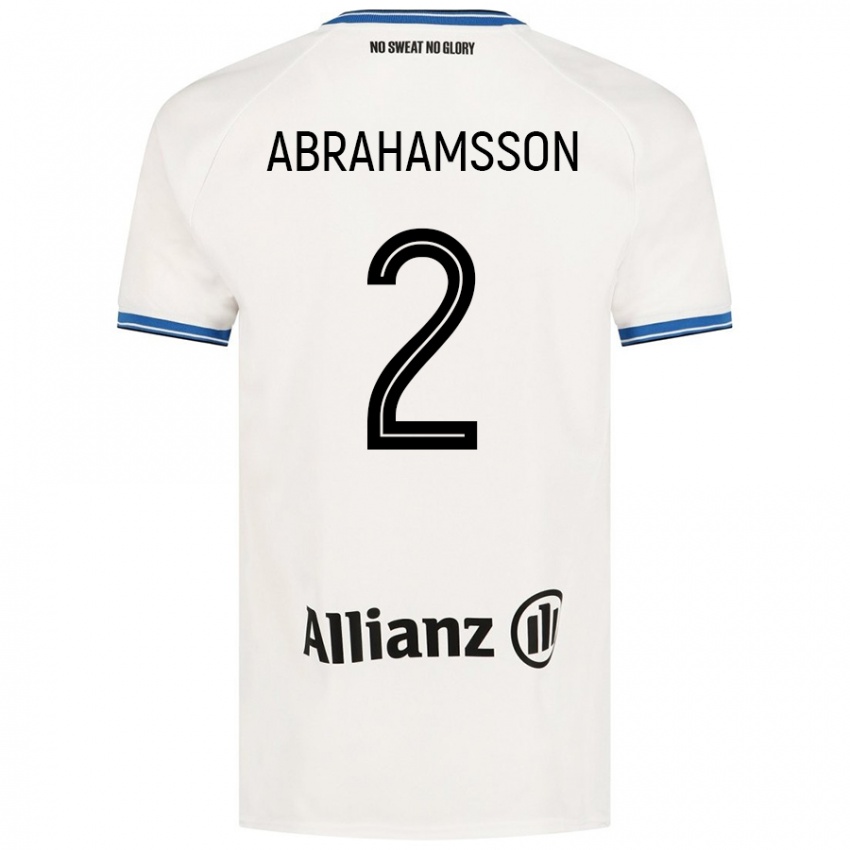 Niño Camiseta Sejde Abrahamsson #2 Blanco 2ª Equipación 2024/25 La Camisa Argentina