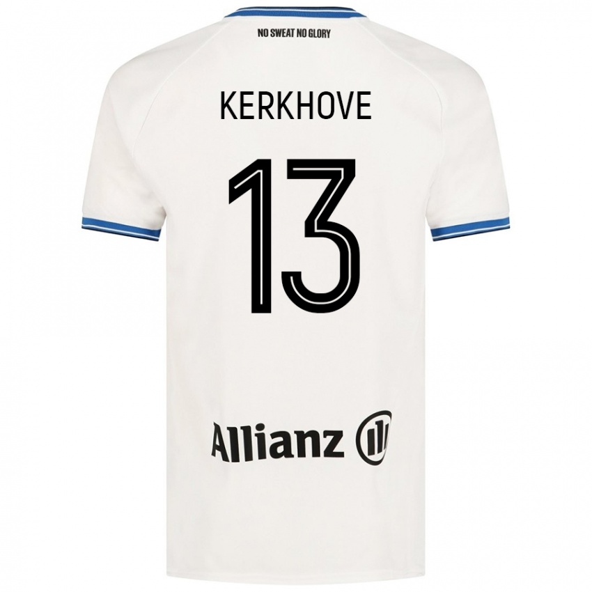 Niño Camiseta Angel Kerkhove #13 Blanco 2ª Equipación 2024/25 La Camisa Argentina